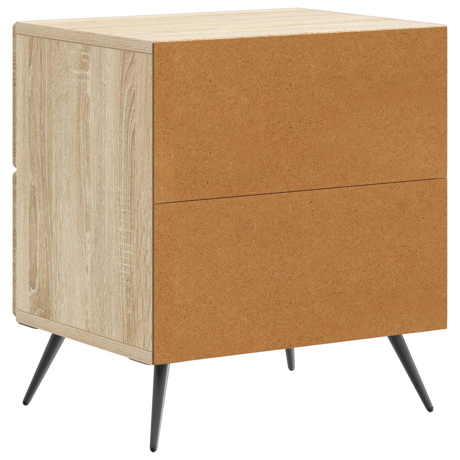 Nachttisch 2 pcs Sonoma-Eiche 43 x 34,5 x 47,5 cm Holzwerkstoff