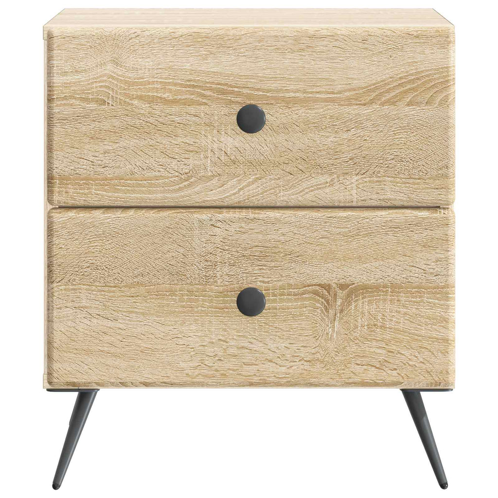 Nachttisch 2 pcs Sonoma-Eiche 43 x 34,5 x 47,5 cm Holzwerkstoff