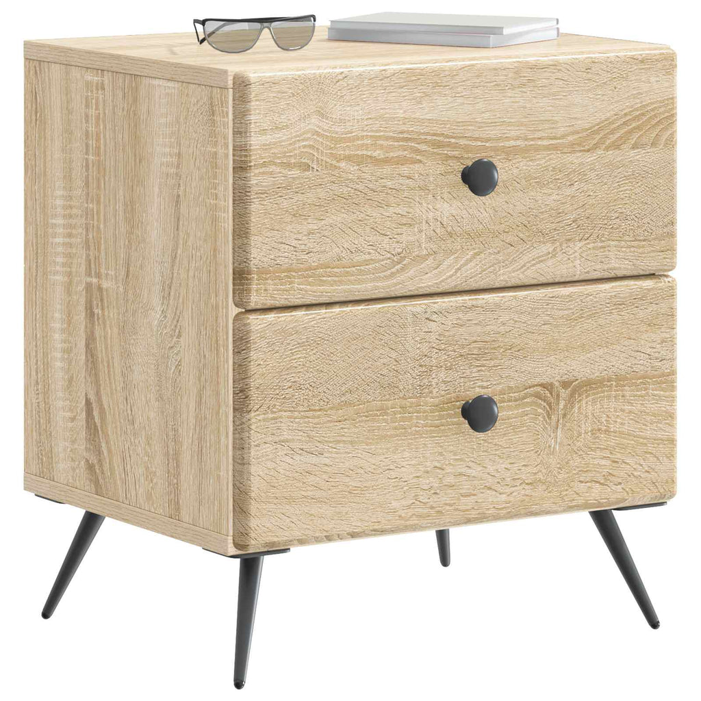 Nachttisch 2 pcs Sonoma-Eiche 43 x 34,5 x 47,5 cm Holzwerkstoff
