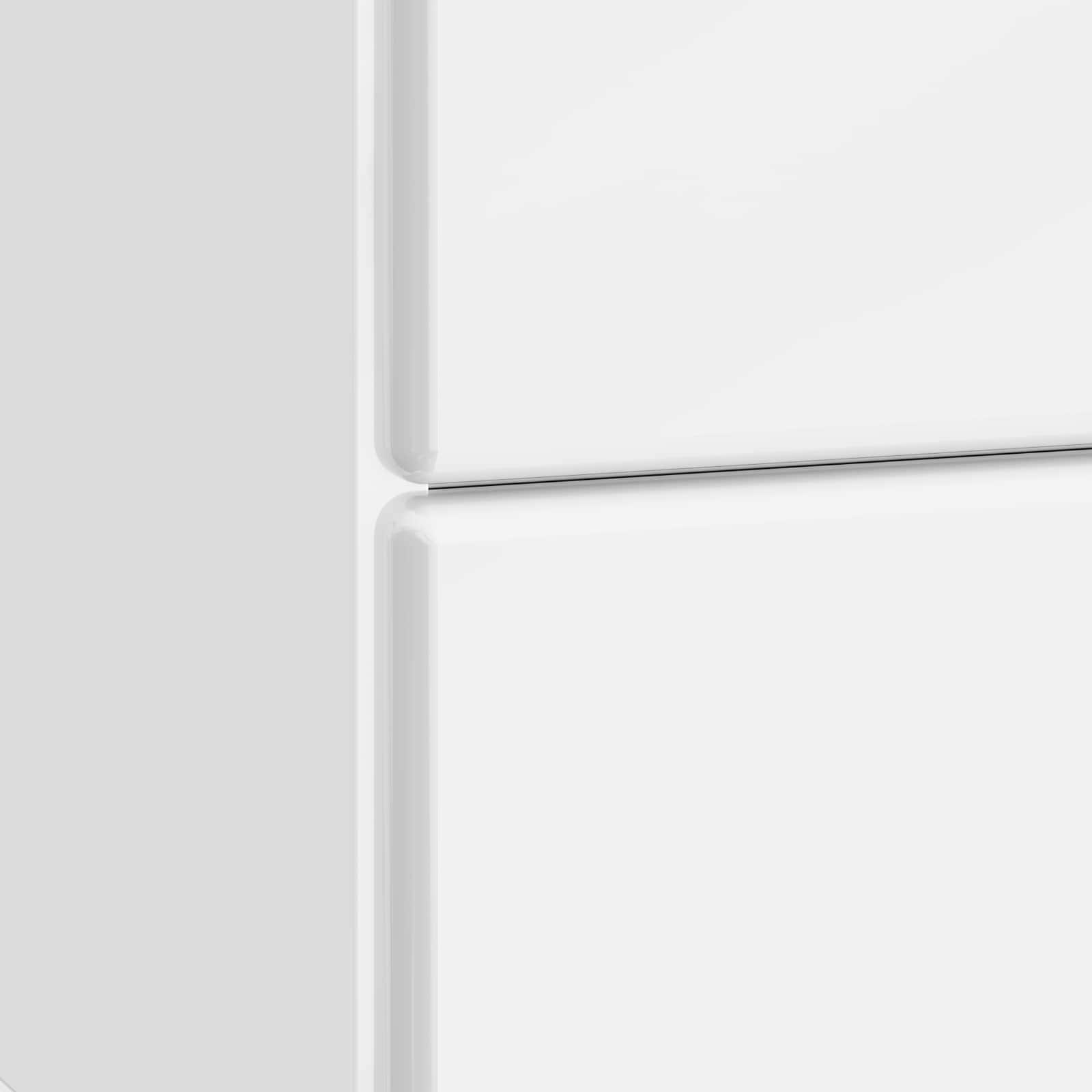 Nachttisch 2 pcs Hochglanz Weiß 43 x 34,5 x 47,5 cm