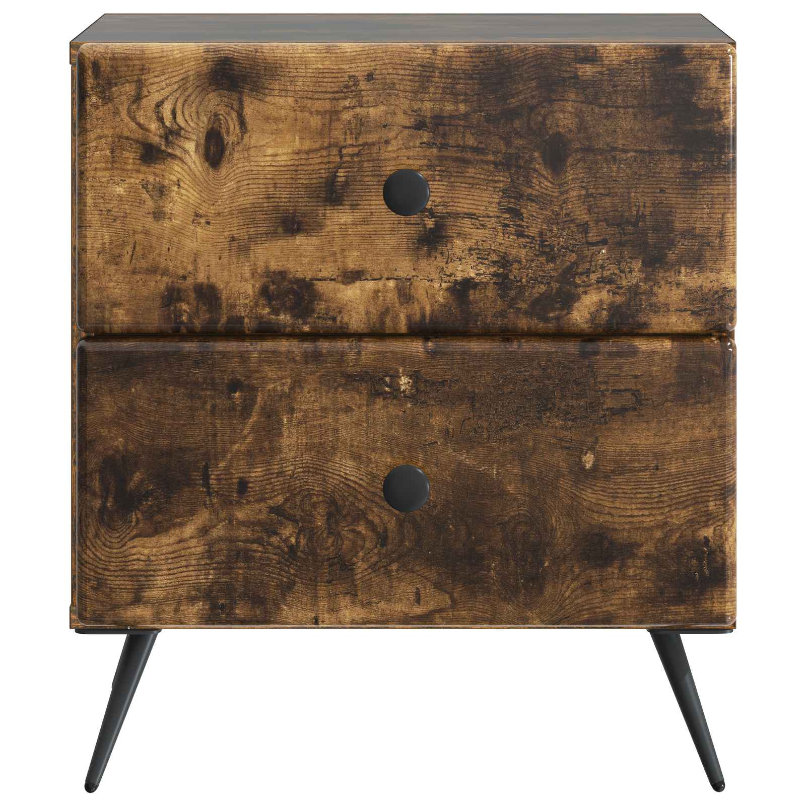 Nachttisch 2 pcs Geräucherte Eiche 43 x 34,5 x 47,5 cm