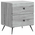 Nachttisch Graues Sonoma 43 x 34,5 x 47,5 cm Holzwerkstoff
