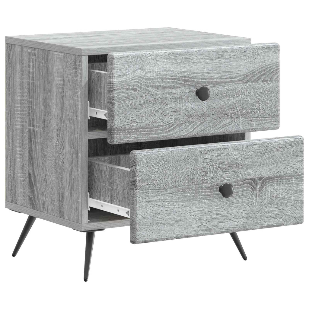 Nachttisch Graues Sonoma 43 x 34,5 x 47,5 cm Holzwerkstoff