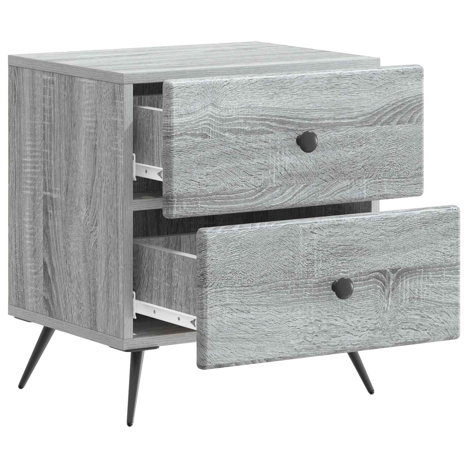 Nachttisch Graues Sonoma 43 x 34,5 x 47,5 cm Holzwerkstoff