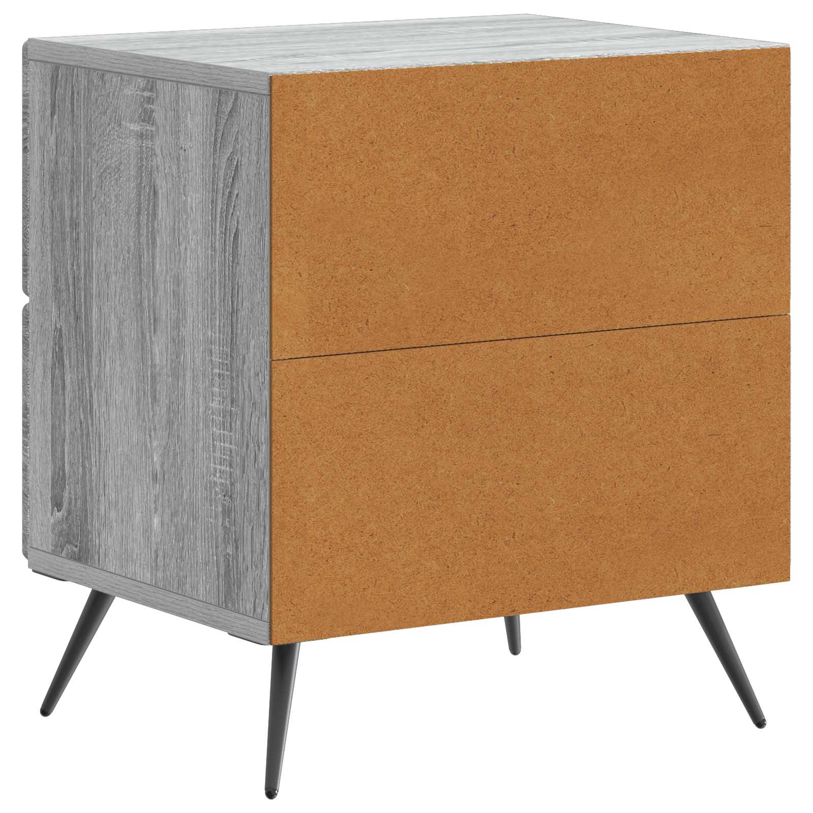 Nachttisch 2 pcs Graues Sonoma 43 x 34,5 x 47,5 cm