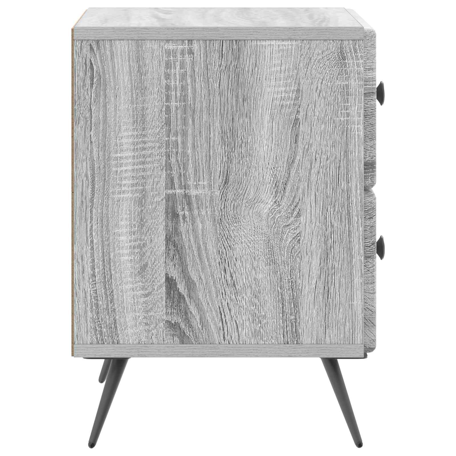 Nachttisch 2 pcs Graues Sonoma 43 x 34,5 x 47,5 cm