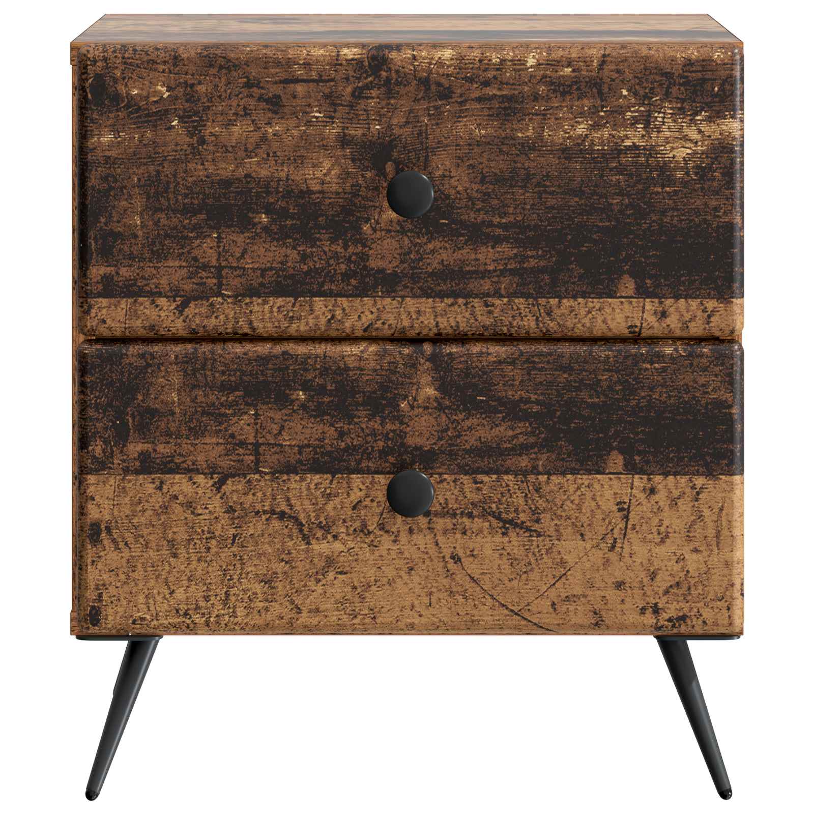 Nachttisch 2 pcs Altholz 43 x 34,5 x 47,5 cm Holzwerkstoff