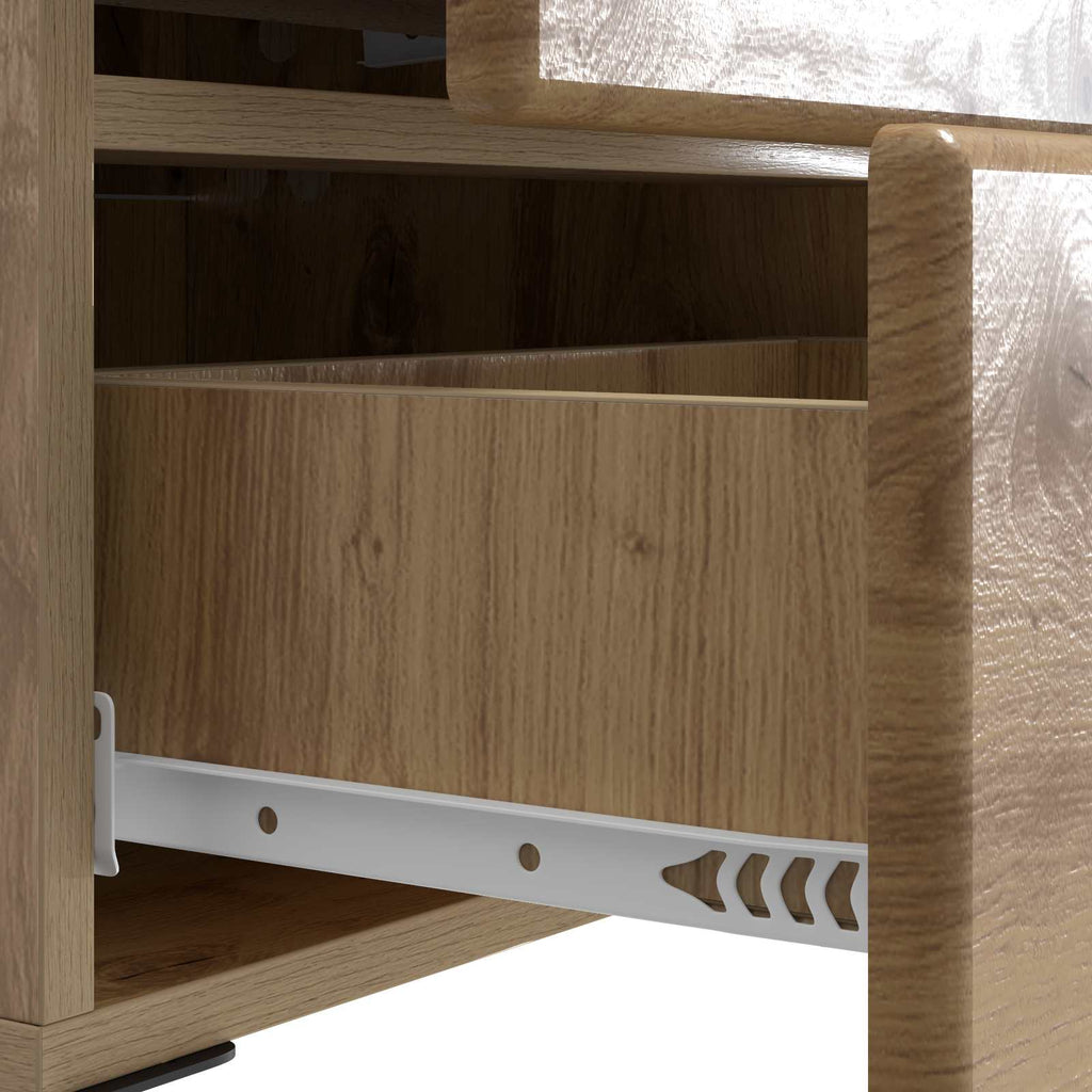 Nachttisch 2 pcs Artisan-Eiche 43 x 34,5 x 47,5 cm
