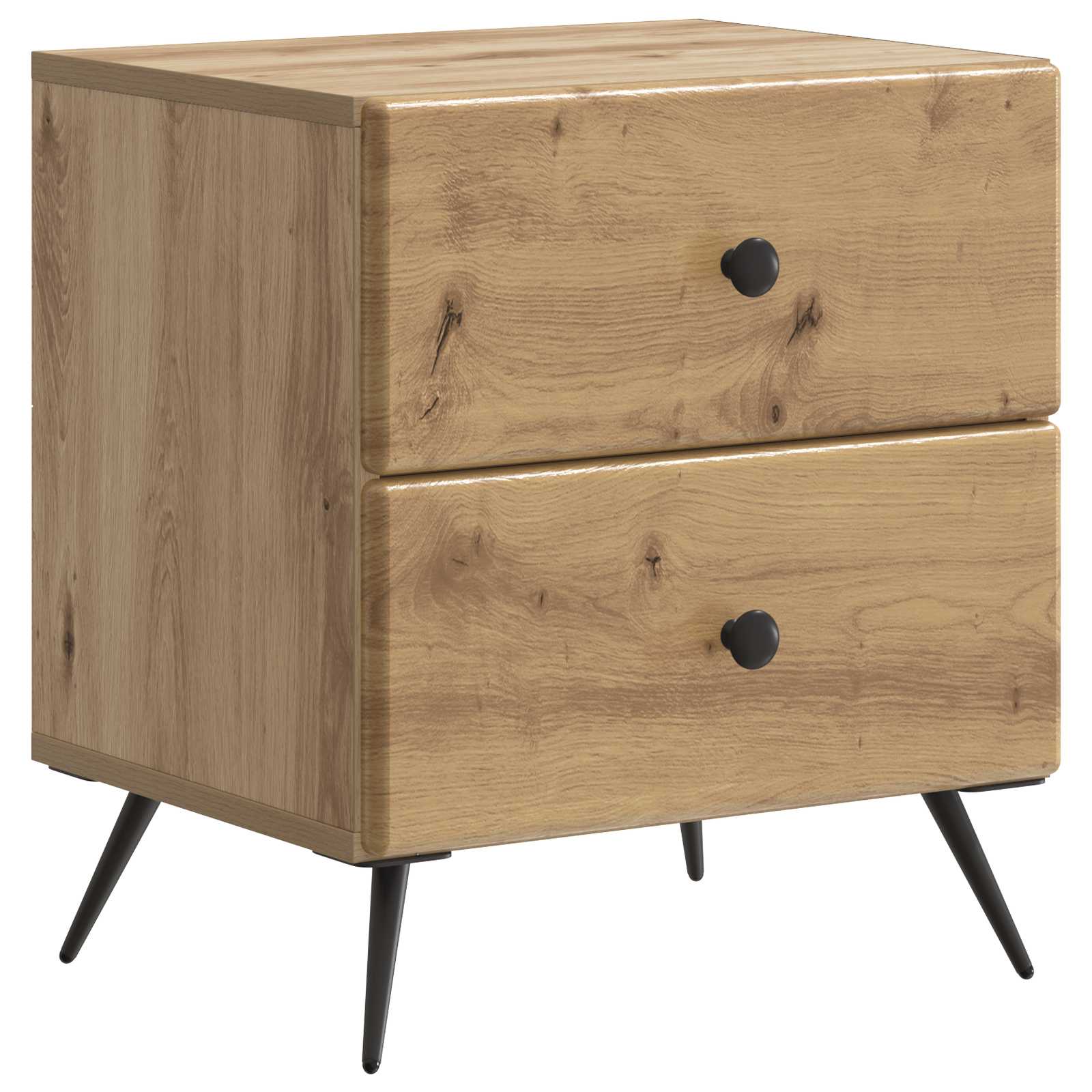 Nachttisch 2 pcs Artisan-Eiche 43 x 34,5 x 47,5 cm
