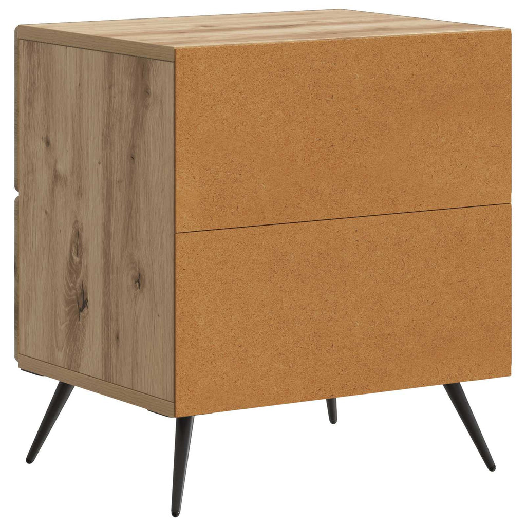 Nachttisch 2 pcs Artisan-Eiche 43 x 34,5 x 47,5 cm