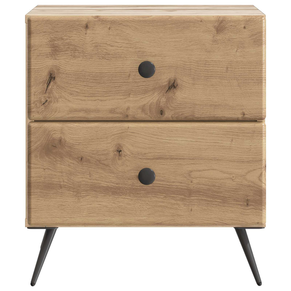 Nachttisch 2 pcs Artisan-Eiche 43 x 34,5 x 47,5 cm