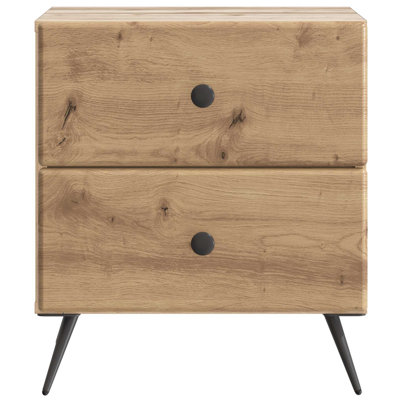 Nachttisch 2 pcs Artisan-Eiche 43 x 34,5 x 47,5 cm