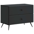 Nachttisch Schwarz 62 x 34,5 x 47,5 cm Holzwerkstoff