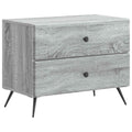 Nachttisch Graues Sonoma 62 x 34,5 x 47,5 cm Holzwerkstoff