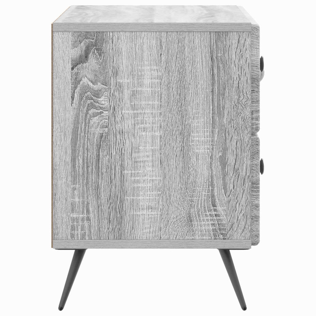 Nachttisch Graues Sonoma 62 x 34,5 x 47,5 cm Holzwerkstoff