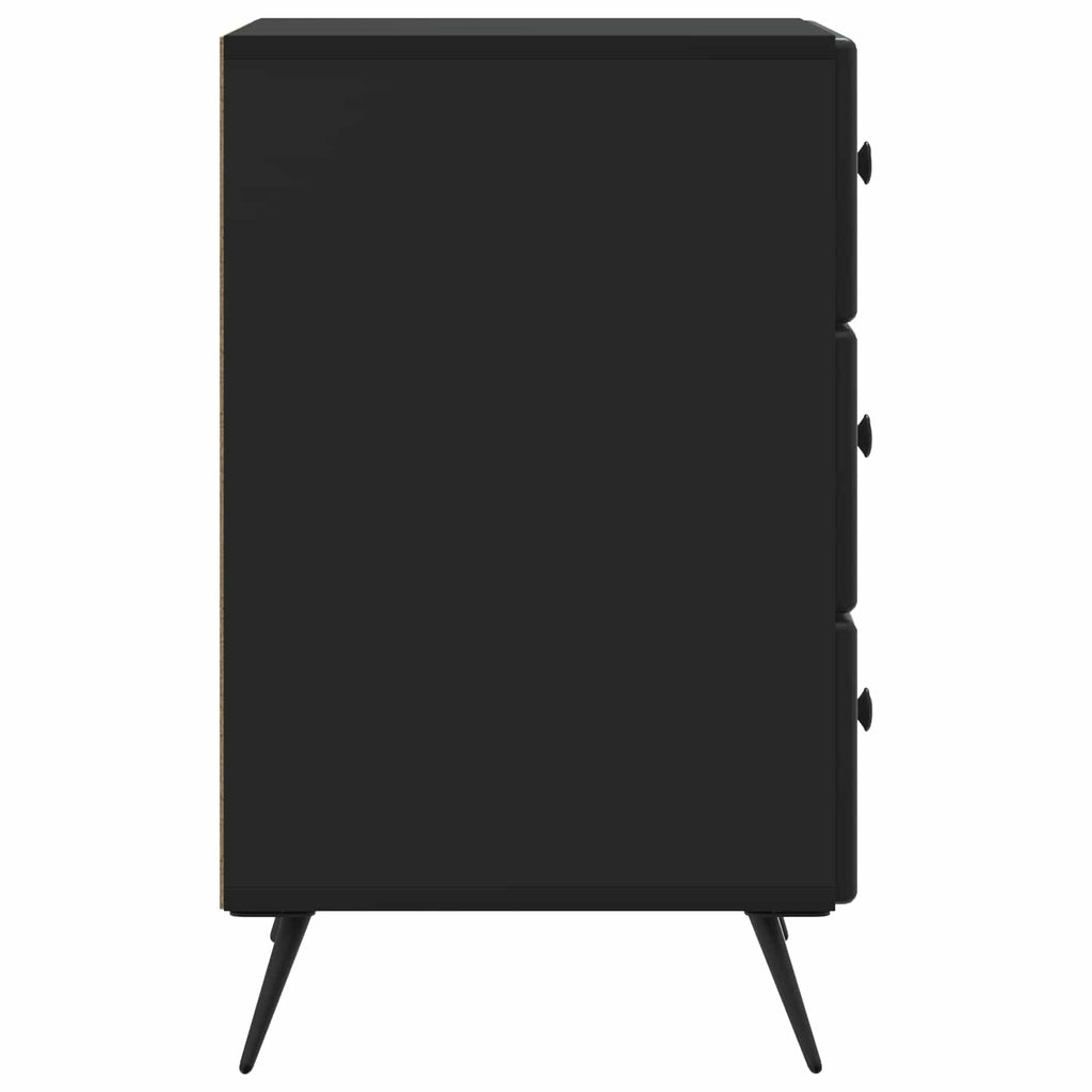 Nachttisch Schwarz 43 x 41 x 66,5 cm Holzwerkstoff