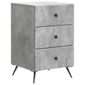 Nachttisch Betongrau 43 x 41 x 66,5 cm Holzwerkstoff