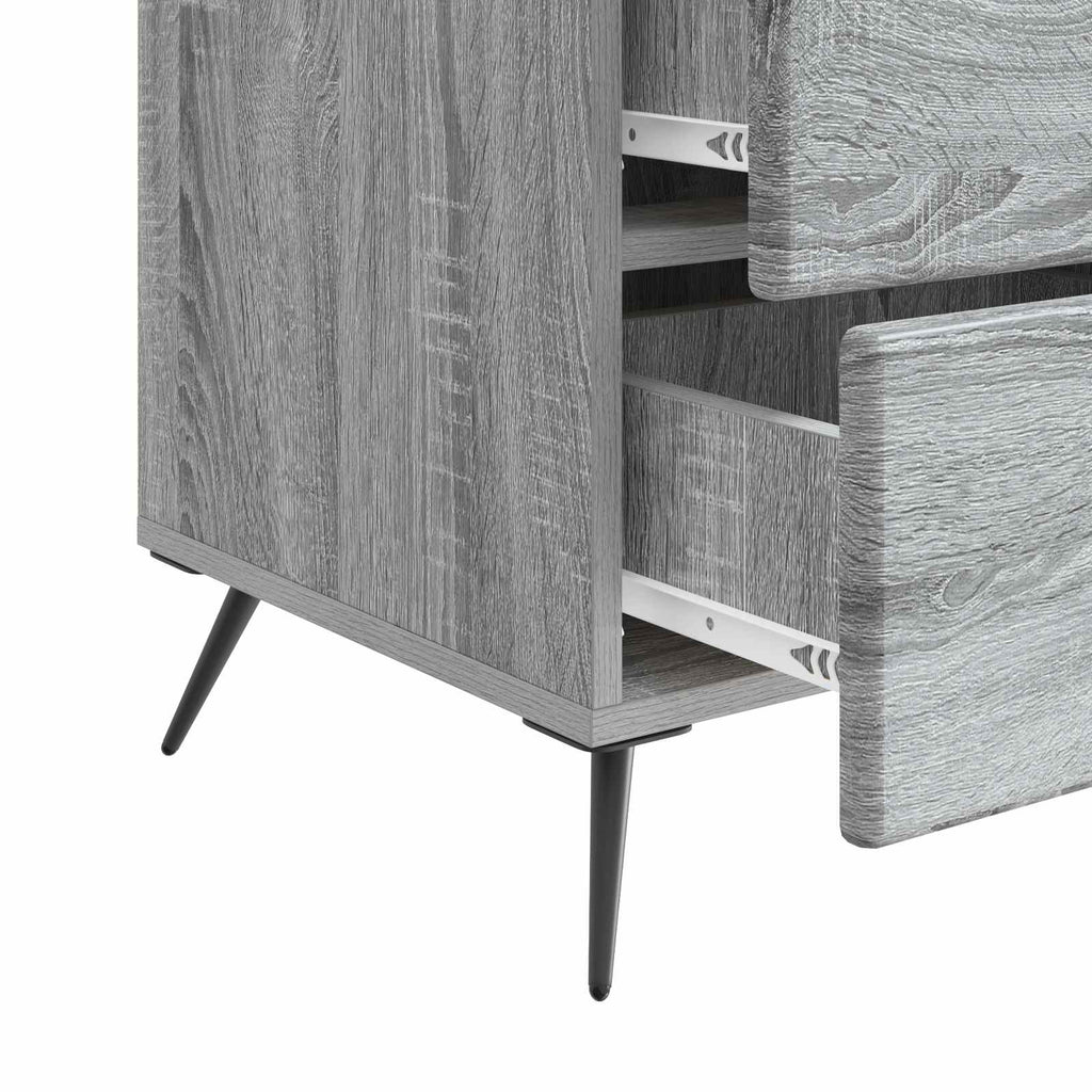 Nachttisch Graues Sonoma 43 x 41 x 66,5 cm Holzwerkstoff