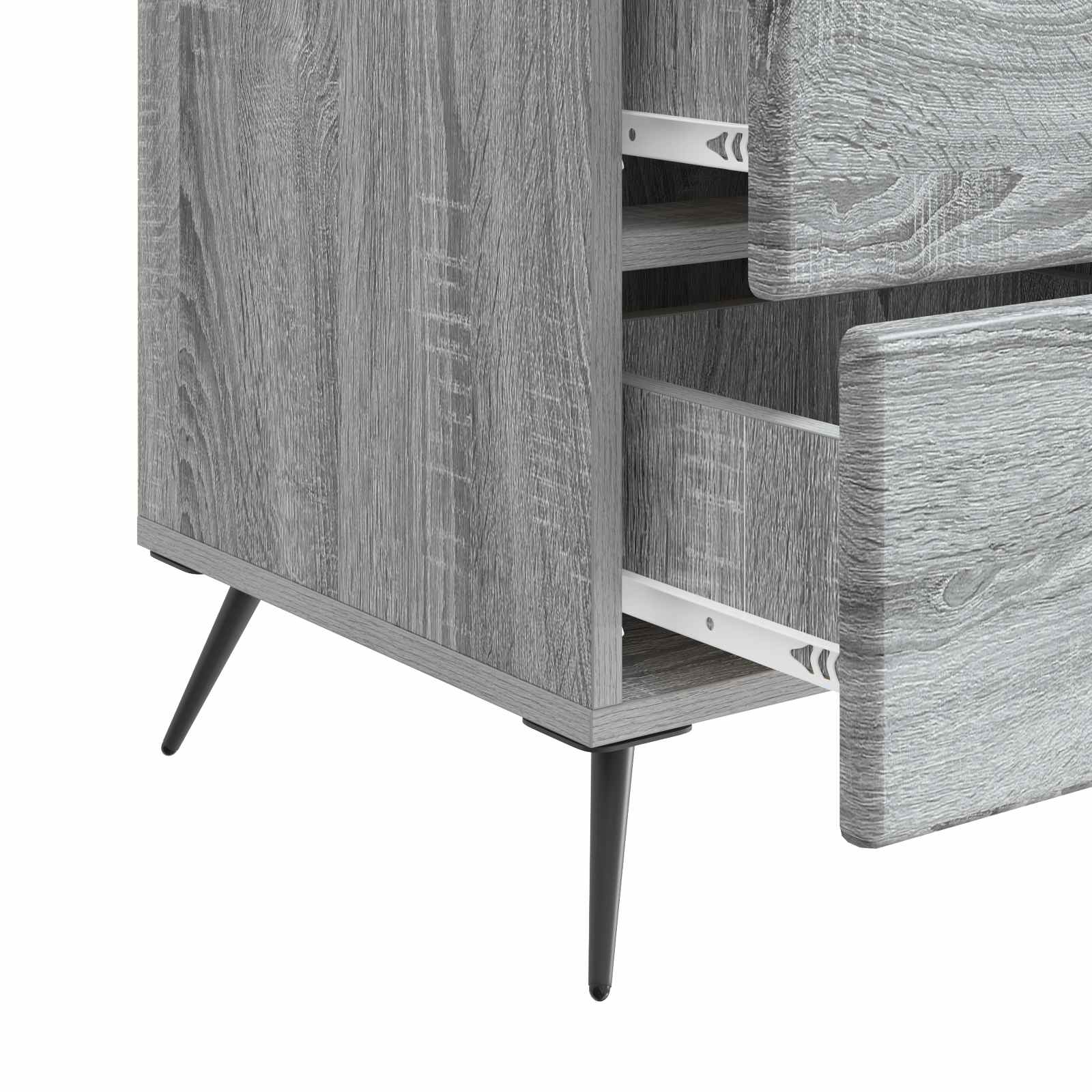 Nachttisch Graues Sonoma 43 x 41 x 66,5 cm Holzwerkstoff