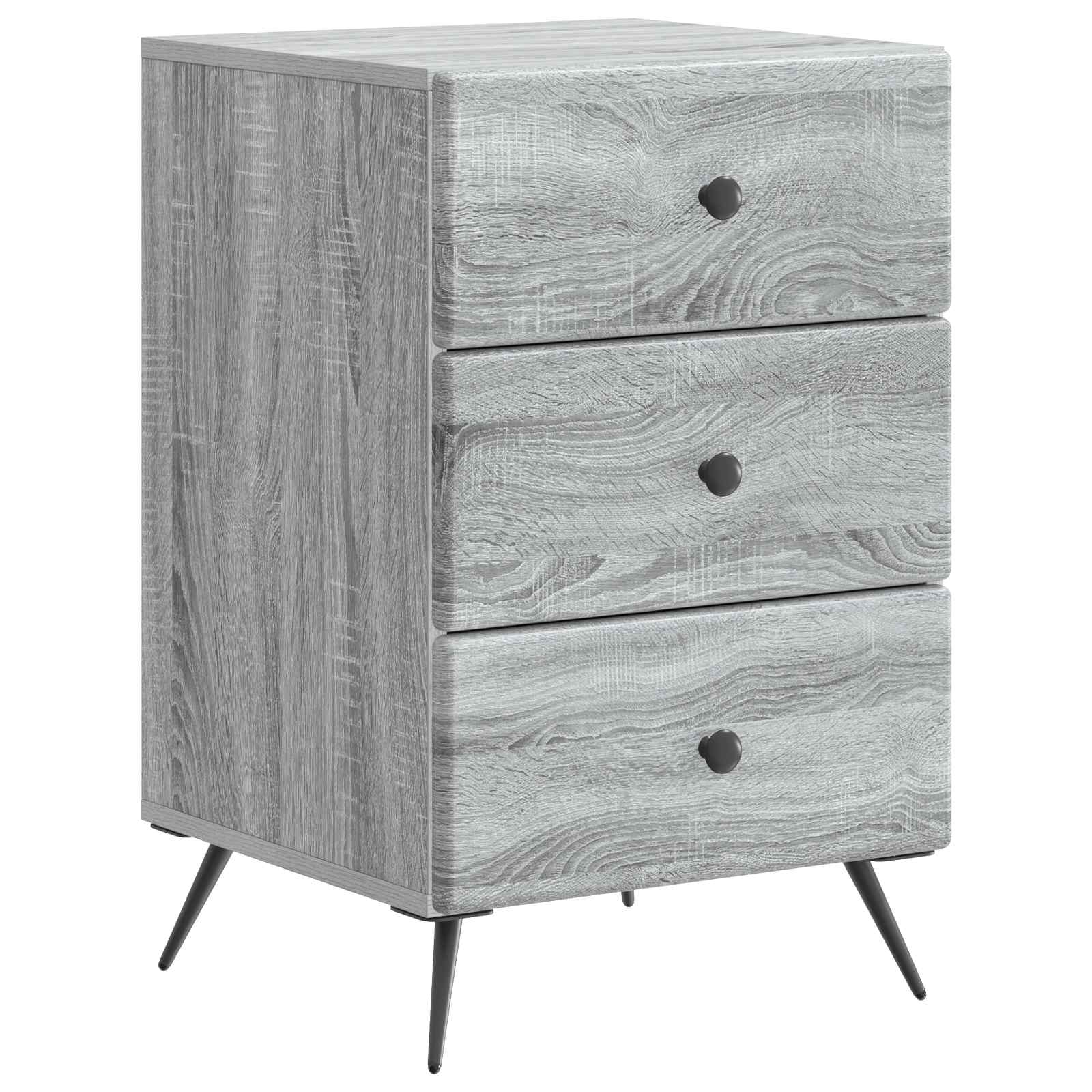 Nachttisch Graues Sonoma 43 x 41 x 66,5 cm Holzwerkstoff