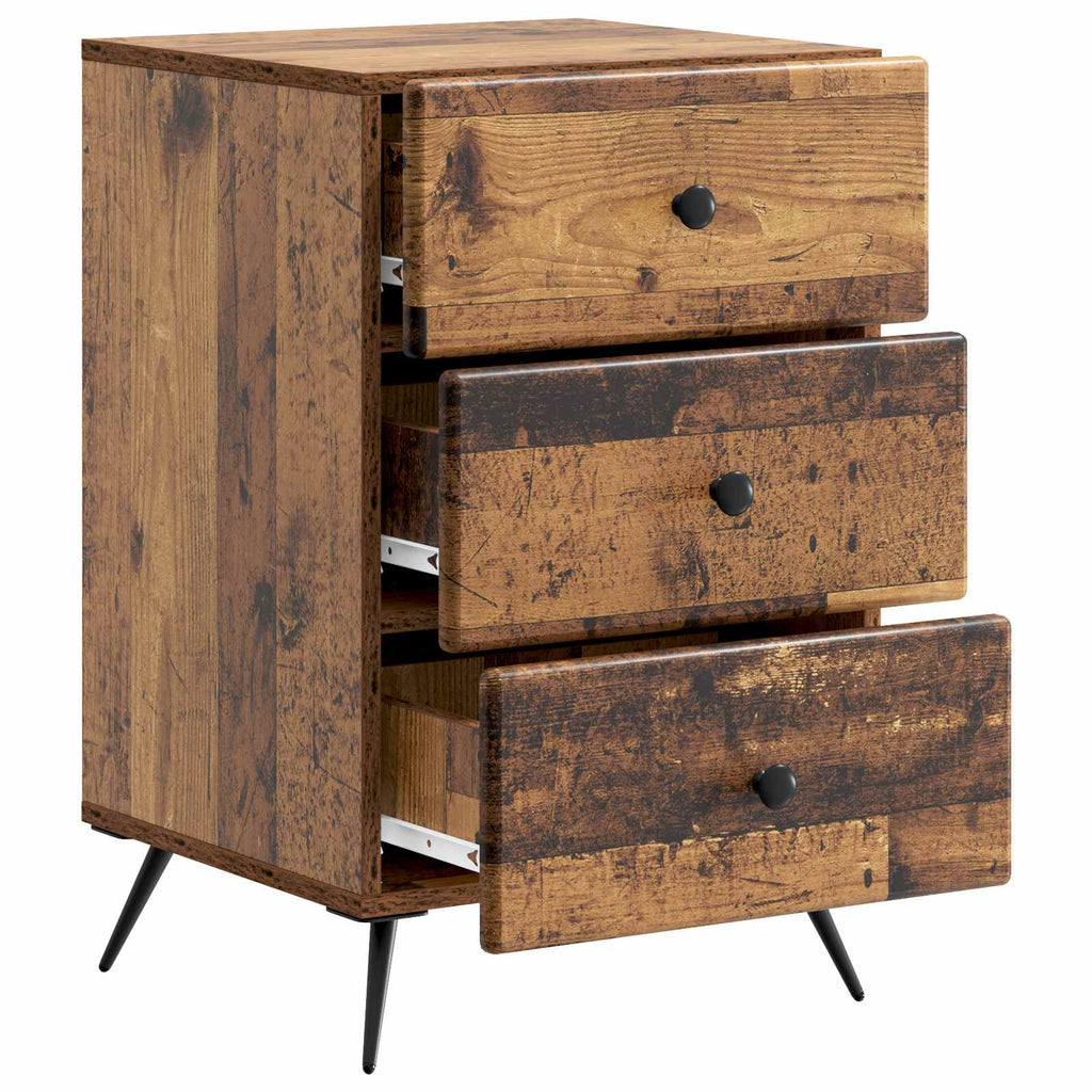 Nachttisch Altholz 43 x 41 x 66,5 cm Holzwerkstoff