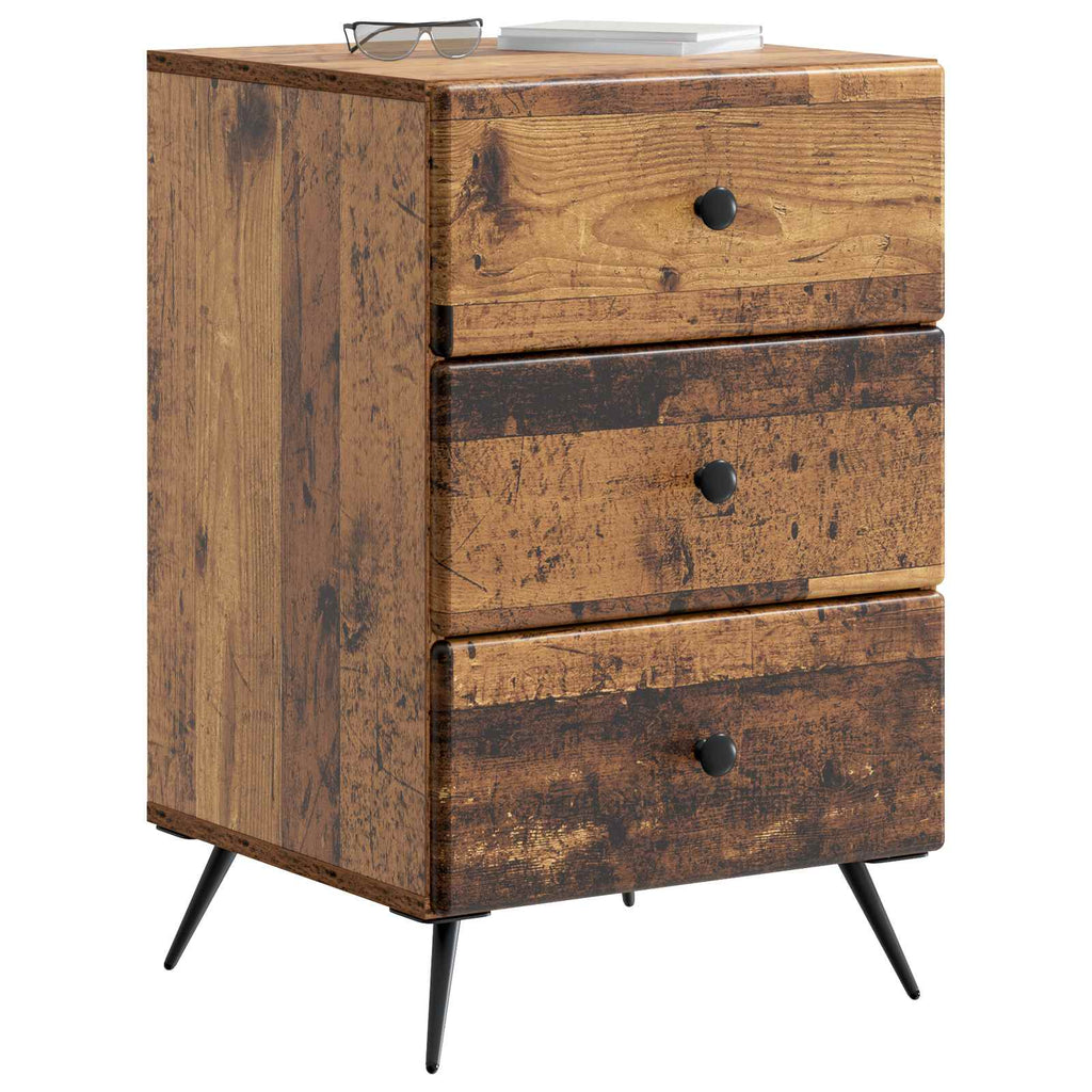 Nachttisch Altholz 43 x 41 x 66,5 cm Holzwerkstoff