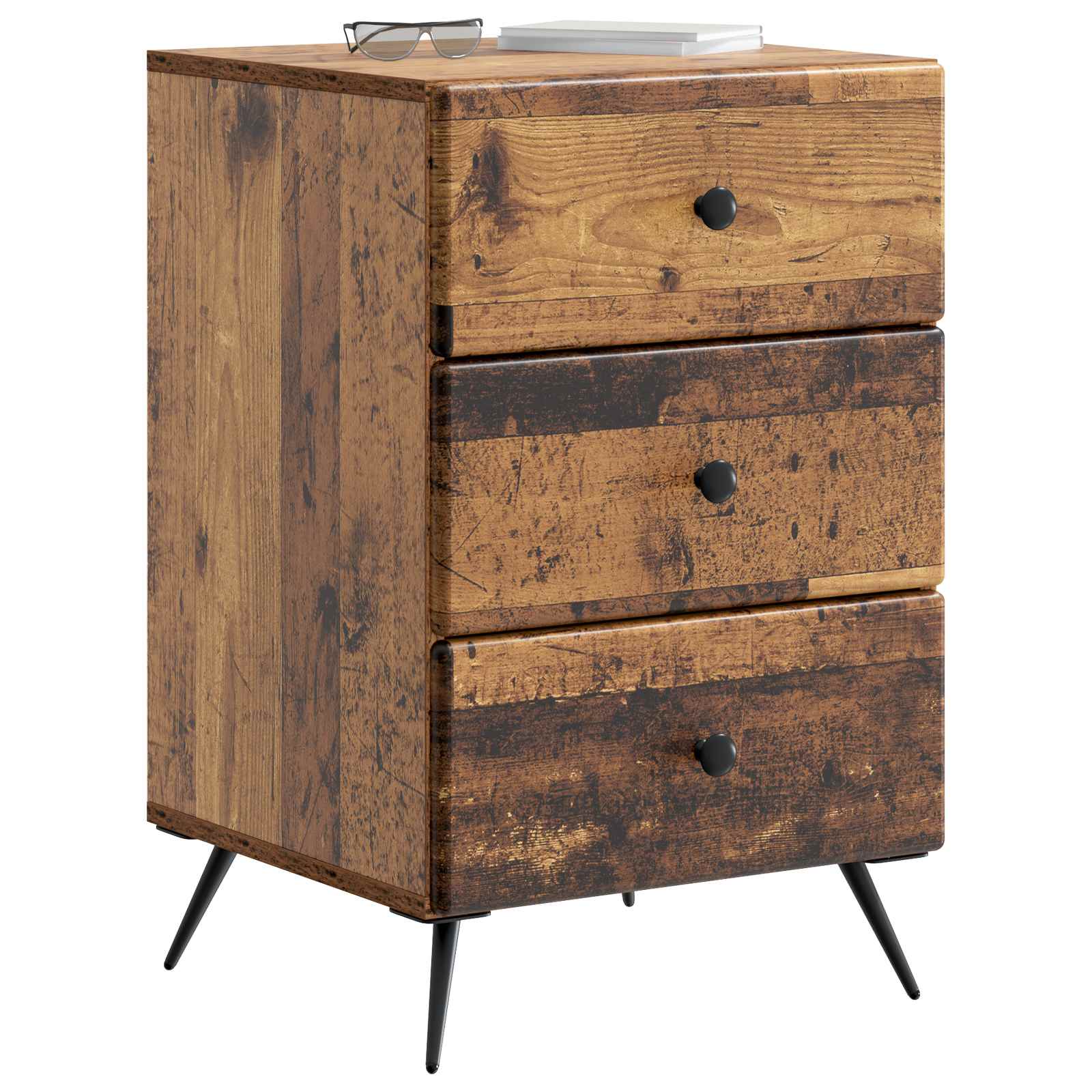Nachttisch Altholz 43 x 41 x 66,5 cm Holzwerkstoff