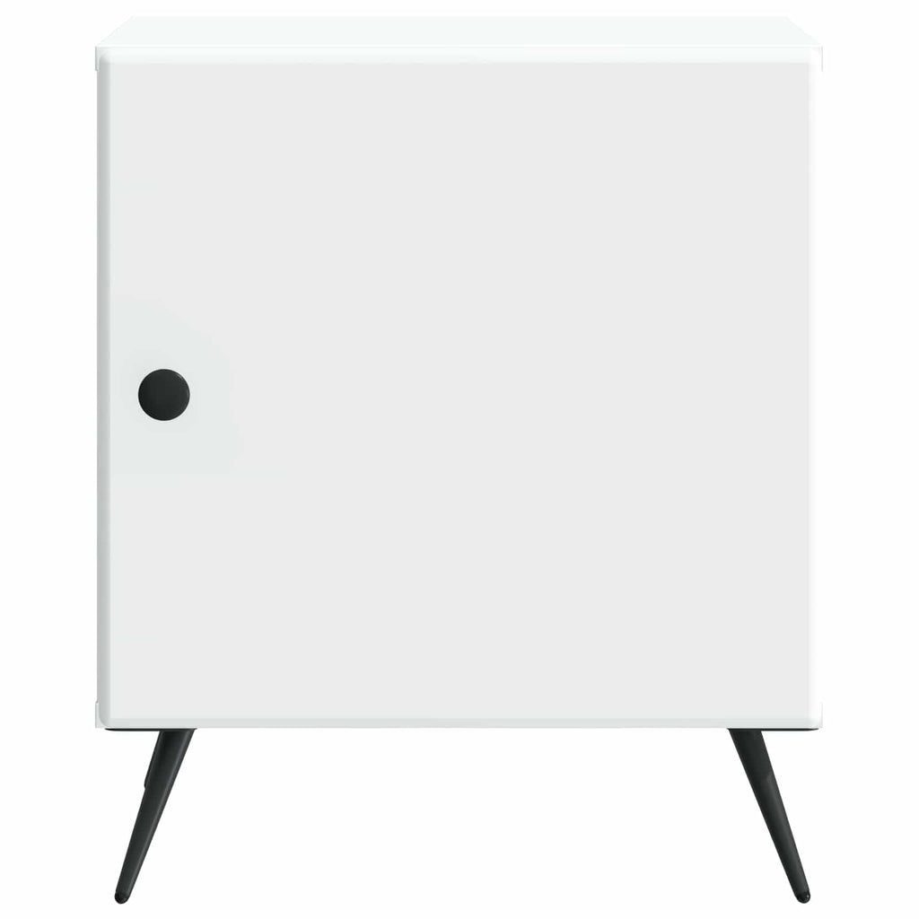 Nachttisch 2 pcs Weiß 43 x 34,5 x 50 cm Holzwerkstoff