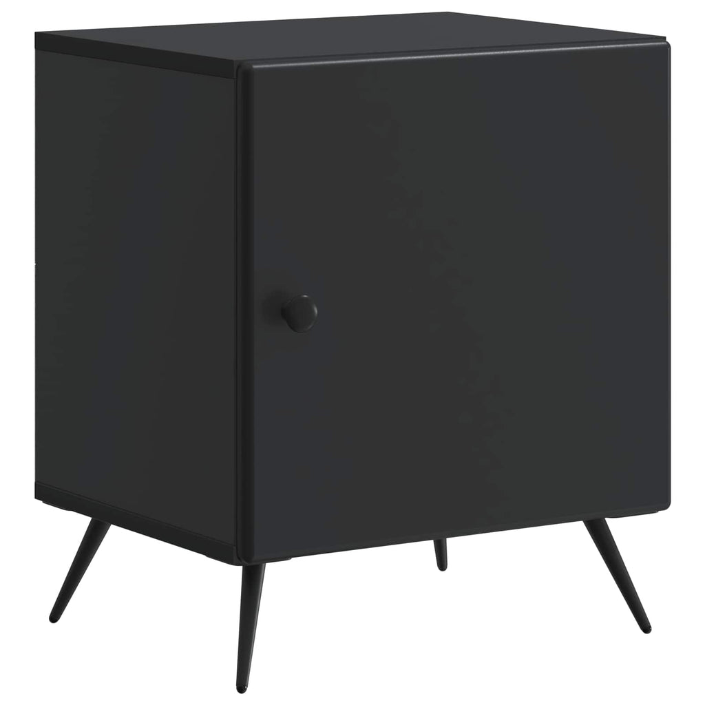 Nachttisch 2 pcs Schwarz 43 x 34,5 x 50 cm Holzwerkstoff