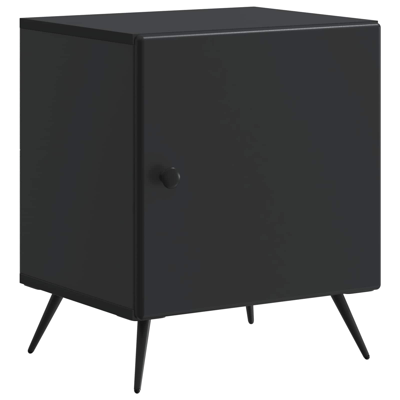 Nachttisch 2 pcs Schwarz 43 x 34,5 x 50 cm Holzwerkstoff