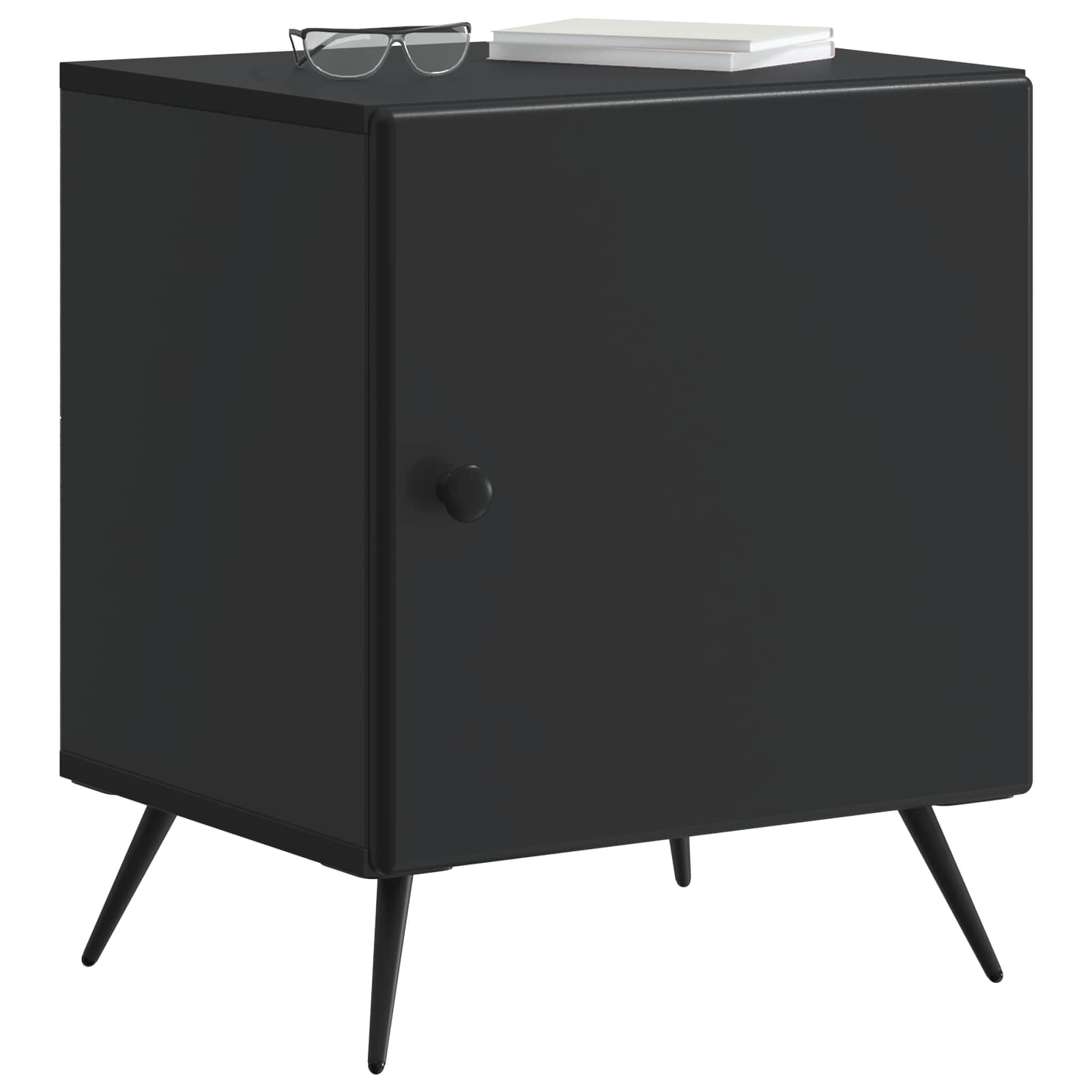 Nachttisch 2 pcs Schwarz 43 x 34,5 x 50 cm Holzwerkstoff