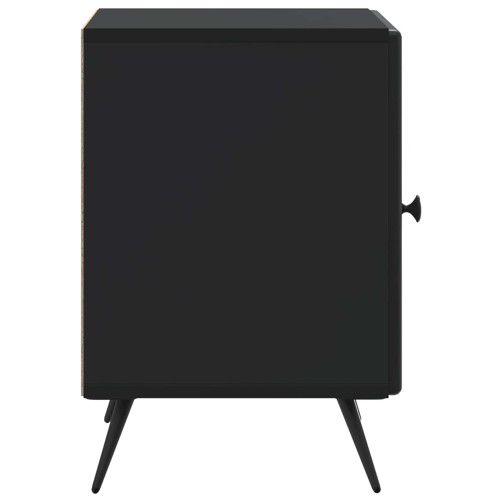 Nachttisch 2 pcs Schwarz 43 x 34,5 x 50 cm Holzwerkstoff