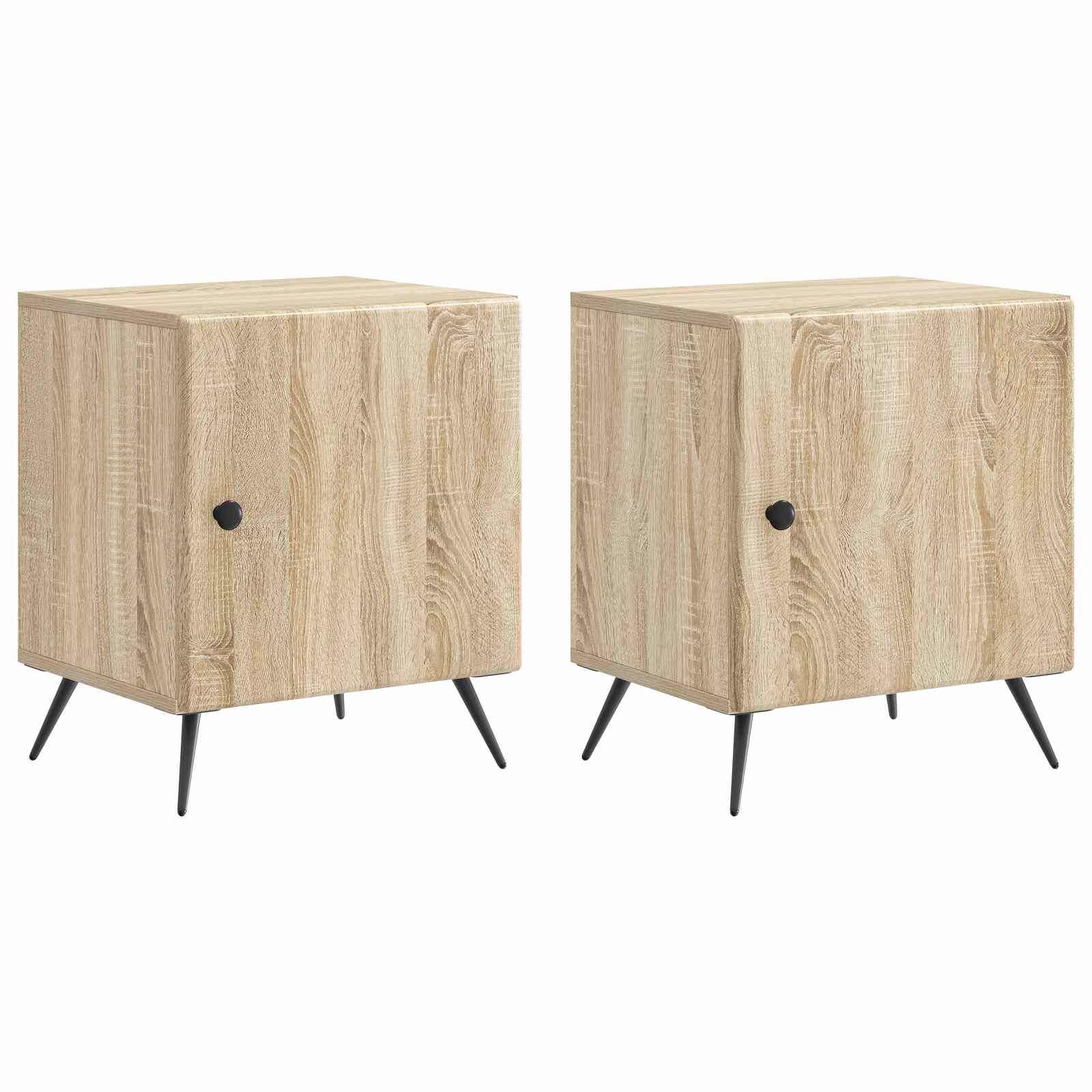 Nachttisch 2 pcs Sonoma-Eiche 43 x 34,5 x 50 cm Holzwerkstoff