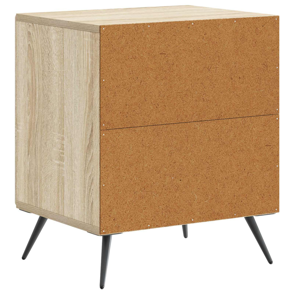 Nachttisch 2 pcs Sonoma-Eiche 43 x 34,5 x 50 cm Holzwerkstoff
