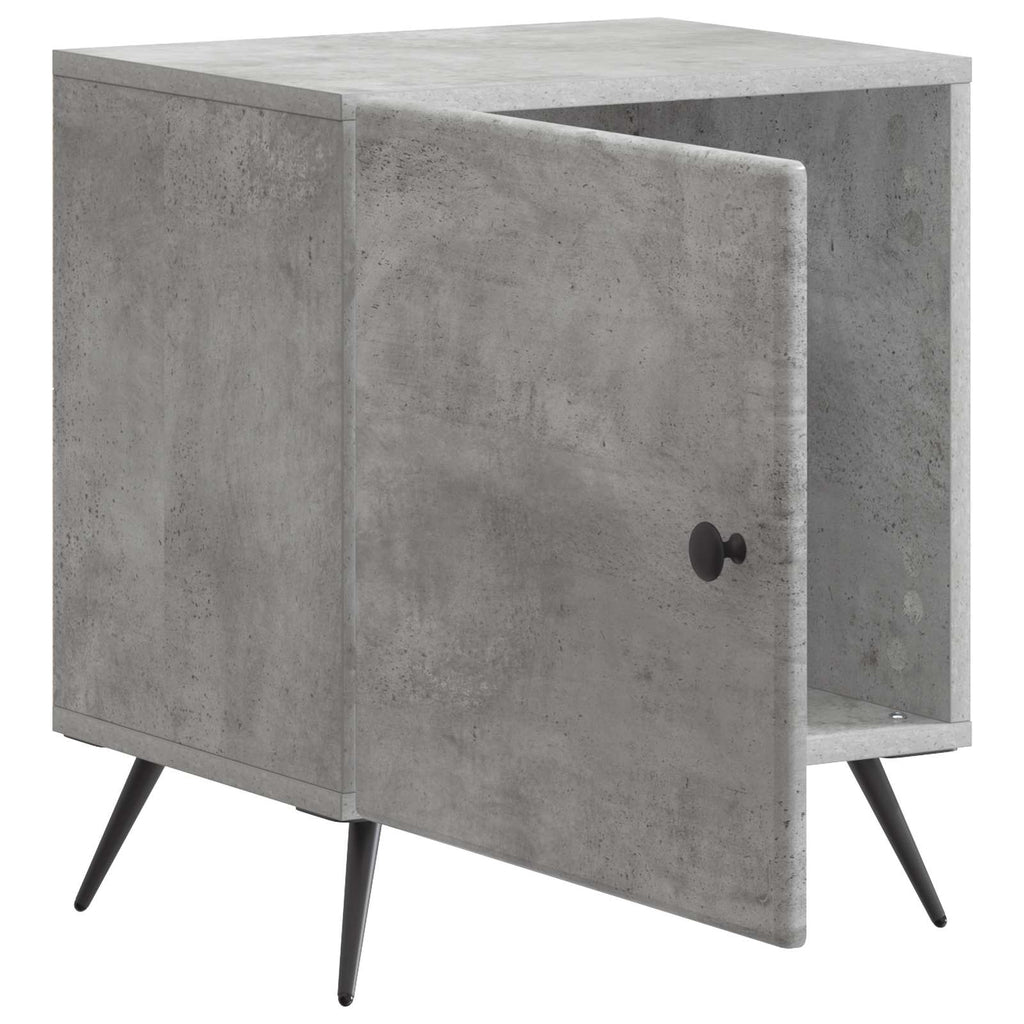 Nachttisch Betongrau 43 x 34,5 x 50 cm Holzwerkstoff