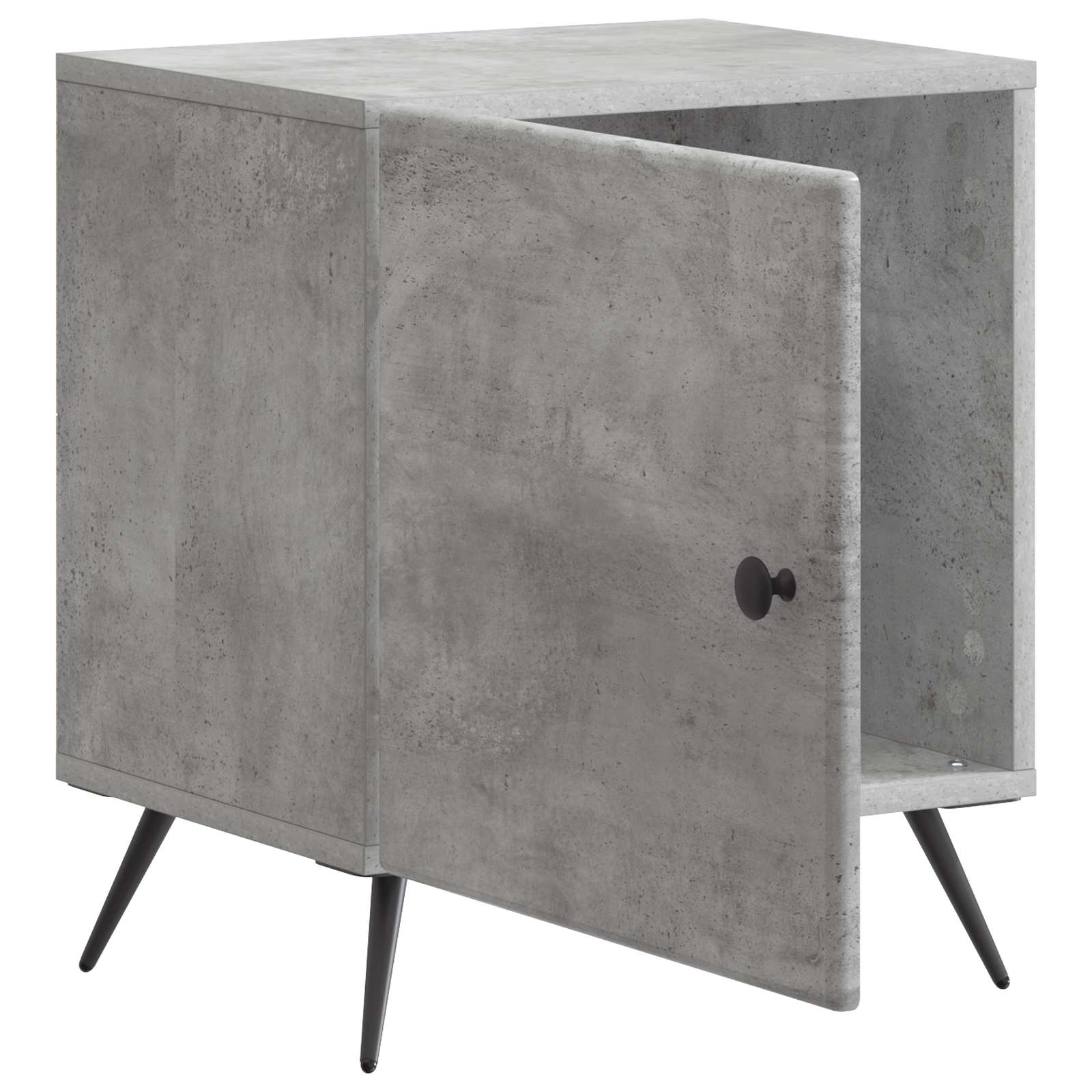 Nachttisch Betongrau 43 x 34,5 x 50 cm Holzwerkstoff