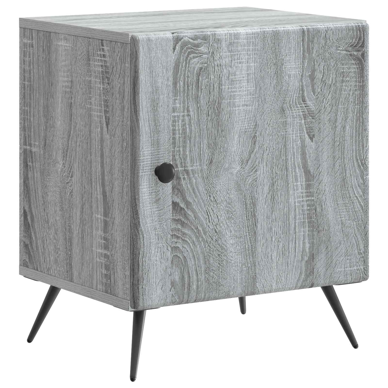 Nachttisch Graues Sonoma 43 x 34,5 x 50 cm Holzwerkstoff