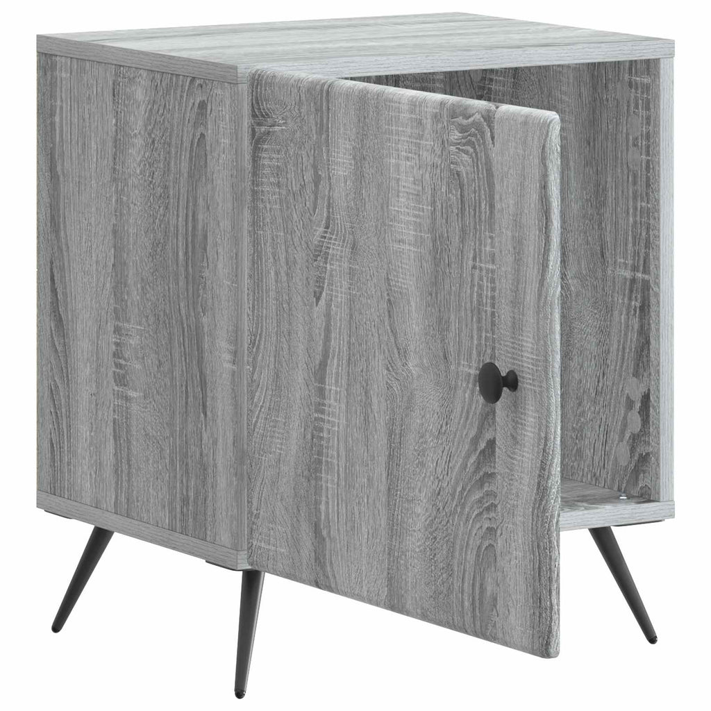 Nachttisch Graues Sonoma 43 x 34,5 x 50 cm Holzwerkstoff