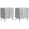 Nachttisch 2 pcs Graues Sonoma 43 x 34,5 x 50 cm Holzwerkstoff