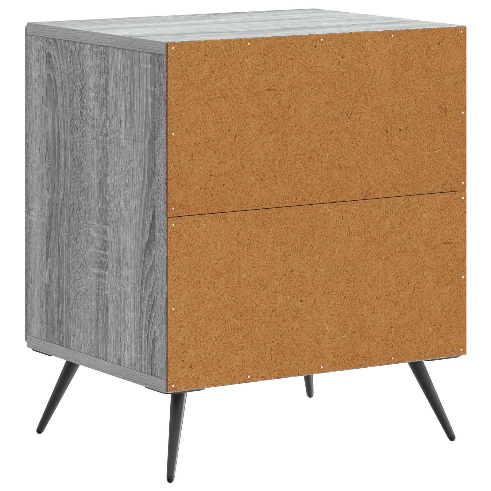 Nachttisch 2 pcs Graues Sonoma 43 x 34,5 x 50 cm Holzwerkstoff