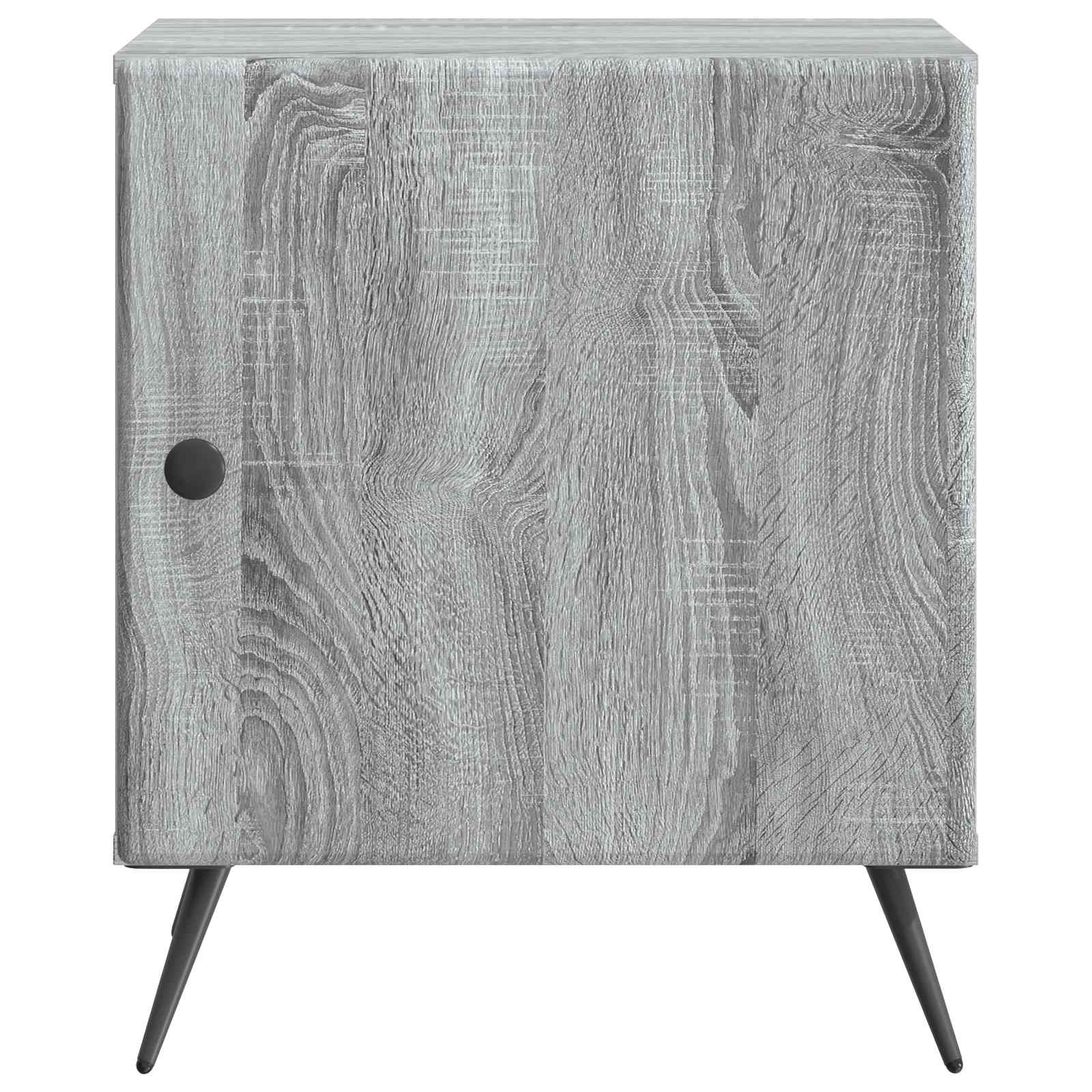 Nachttisch 2 pcs Graues Sonoma 43 x 34,5 x 50 cm Holzwerkstoff