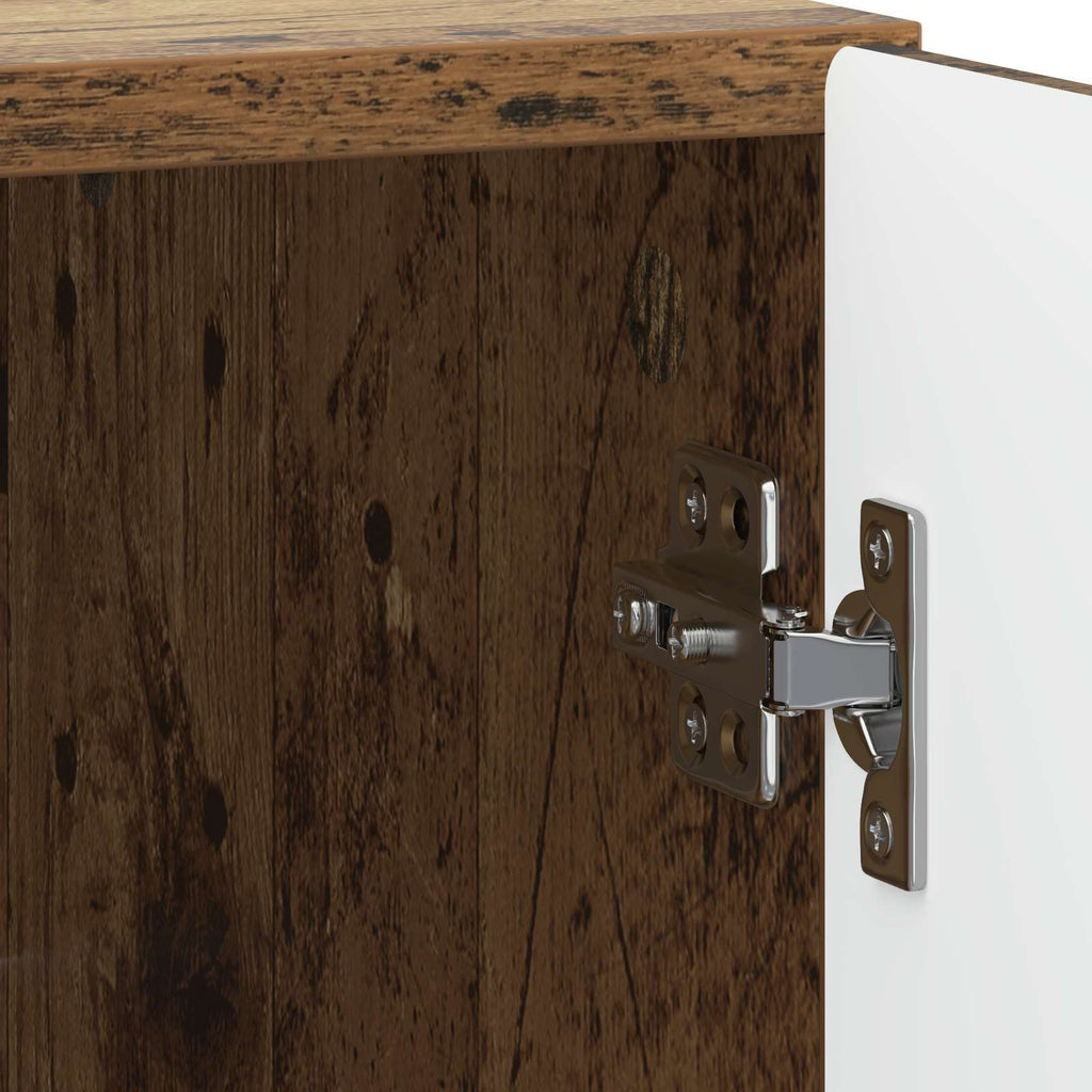 Nachttisch 2 pcs Altholz 43 x 34,5 x 50 cm Holzwerkstoff