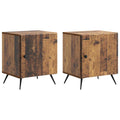 Nachttisch 2 pcs Altholz 43 x 34,5 x 50 cm Holzwerkstoff