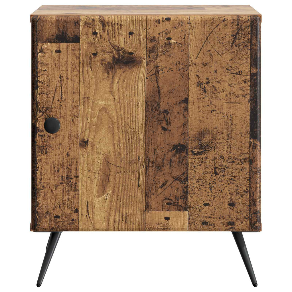 Nachttisch 2 pcs Altholz 43 x 34,5 x 50 cm Holzwerkstoff