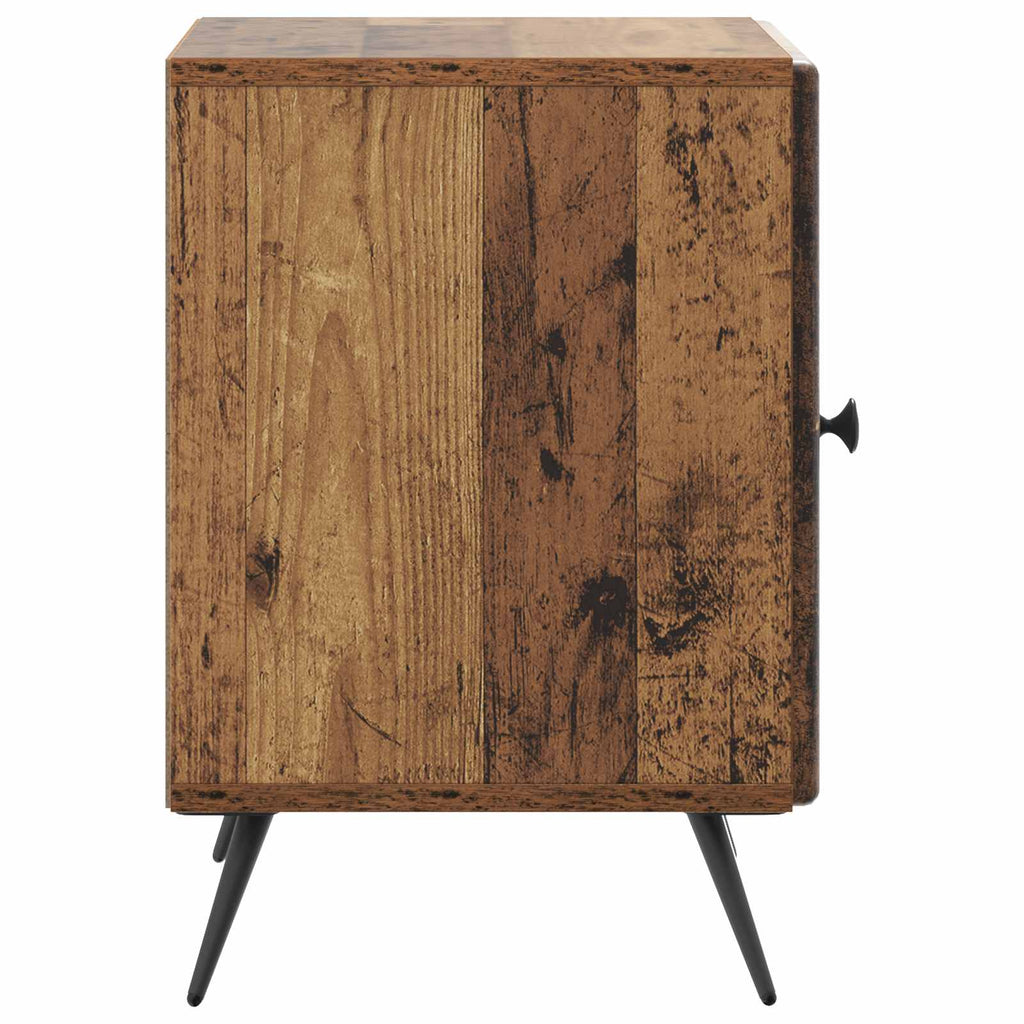 Nachttisch 2 pcs Altholz 43 x 34,5 x 50 cm Holzwerkstoff