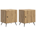 Nachttisch 2 pcs Artisan-Eiche 43 x 34,5 x 50 cm Holzwerkstoff