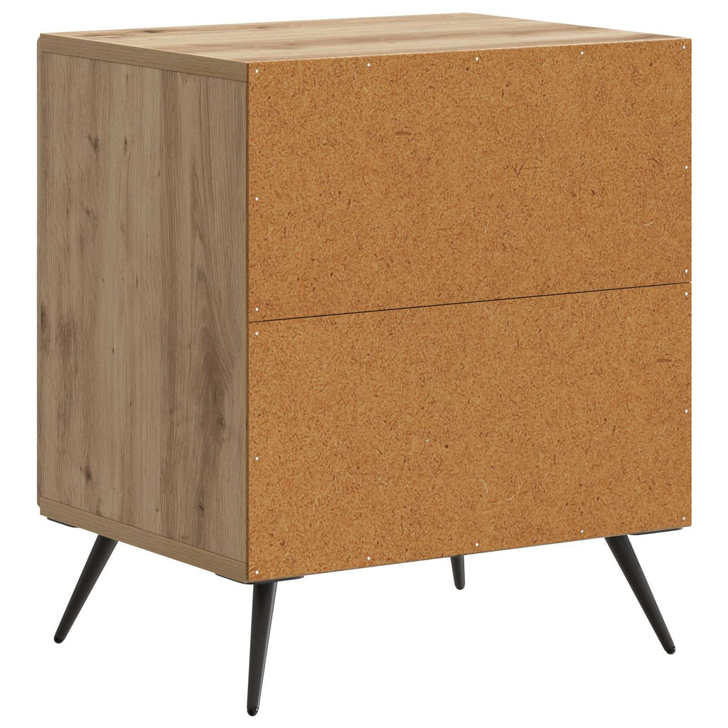 Nachttisch 2 pcs Artisan-Eiche 43 x 34,5 x 50 cm Holzwerkstoff