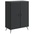 Sideboard Schwarz 66 x 34,5 x 90 cm Holzwerkstoff