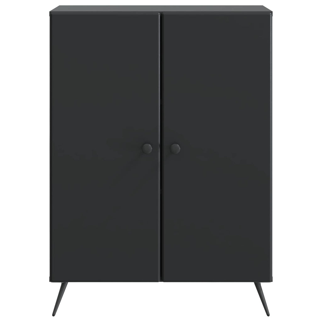 Sideboard Schwarz 66 x 34,5 x 90 cm Holzwerkstoff