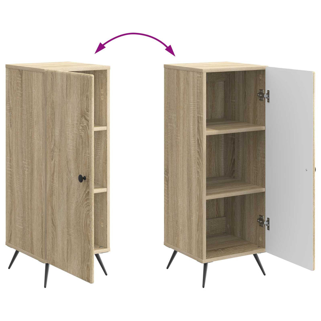 Sideboard Sonoma-Eiche 33 x 34,5 x 90 cm Holzwerkstoff